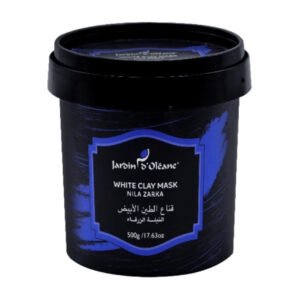 قناع الطين الأبيض بالنيلة الزرقاء من جاردن أوليان-500g