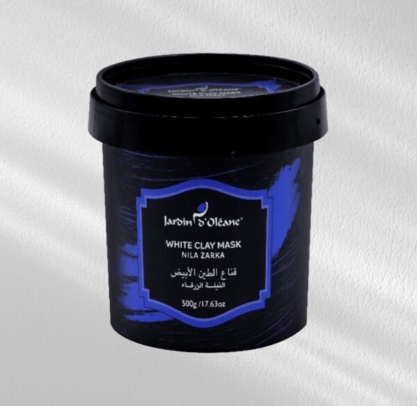 ⁦قناع الطين الأبيض بالنيلة الزرقاء من جاردن أوليان-500g⁩ - الصورة ⁦2⁩