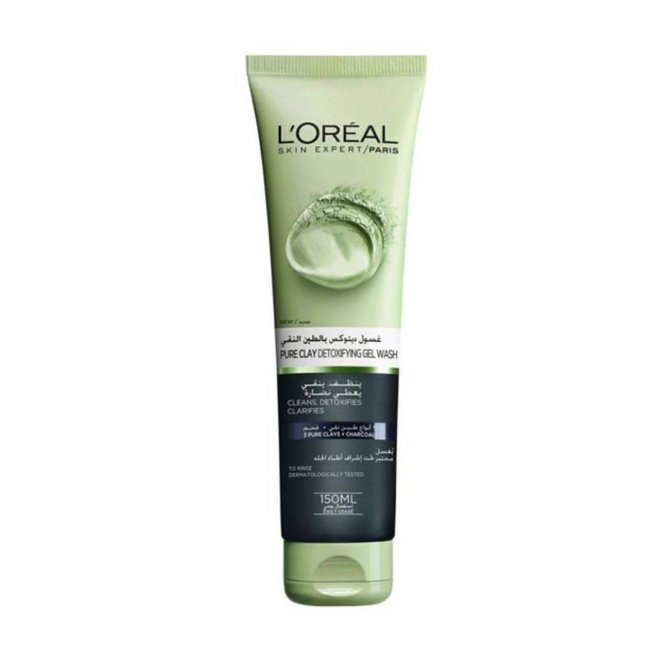 غسول ديتوكس بالطين النقي من لوريال باريس-150مل