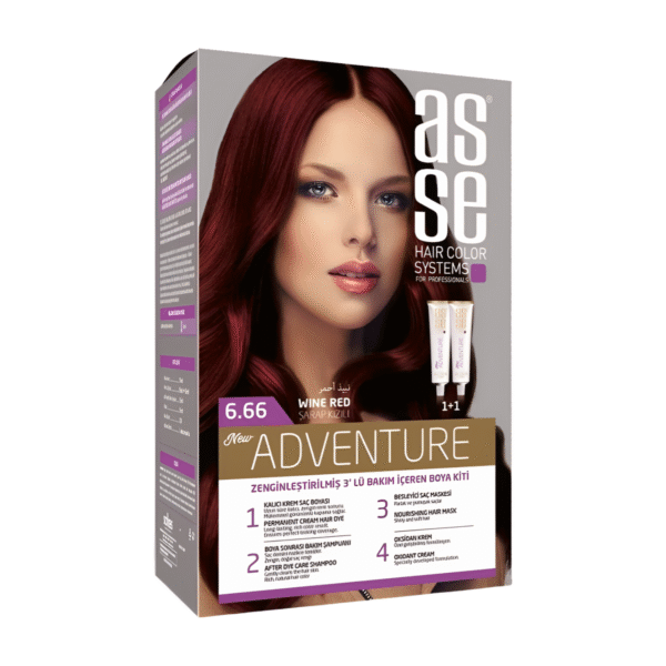 صبغة شعر ASSE – نبيذي أحمر 6.66