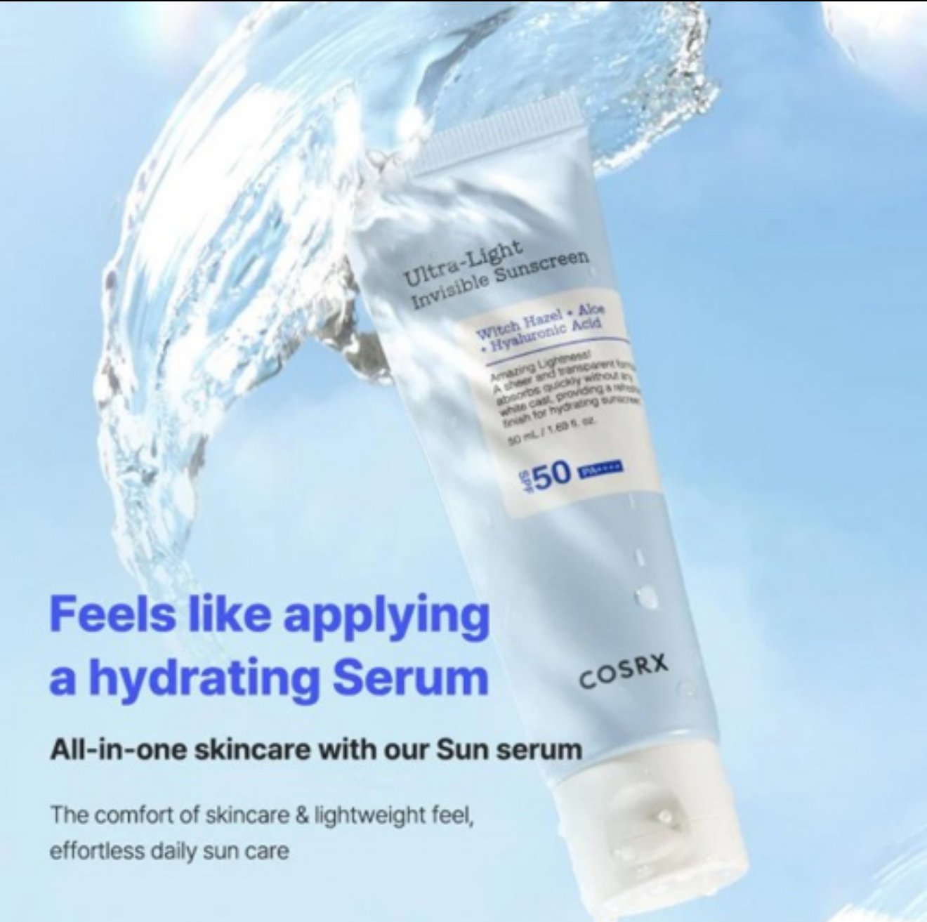 واقي شمس الترا لايت انفنسبل بعامل وقاية من الشمس 50+ من كوسركس-50مل - الصورة 4