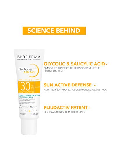 واقي شمس مخصص لحمايه البشره المعرضه لحب الشباب من بايوديرما-40مل - الصورة 3