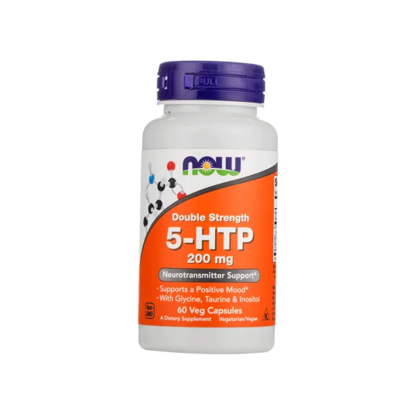 مكمل غذائي 5-HTP قوة 200 مجم لدعم المزاج الإيجابي من ناو - 60 كبسولة