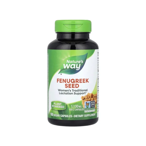 بذور الحلبة لدعم الرضاعة الطبيعية من ناتشرز واي - 180 كبسولة