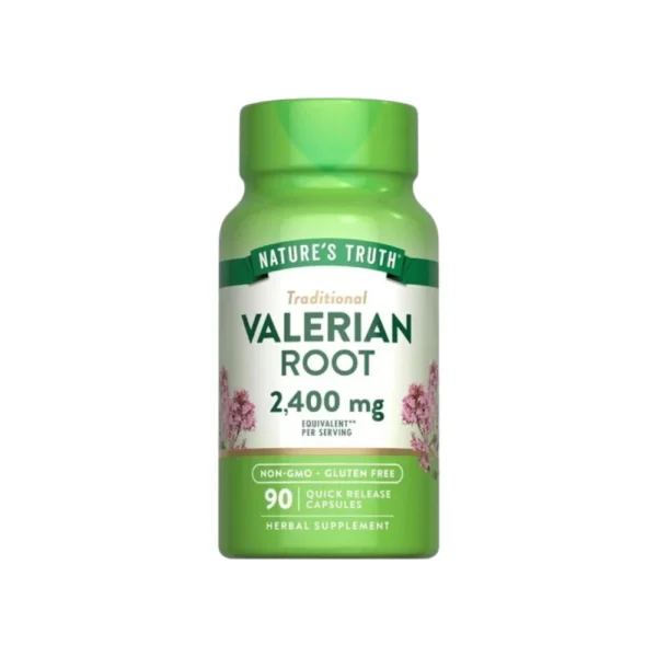 جذر الناردين 2400 مجم مكمل غذائي لدعم الاسترخاء والنوم الجيد من  ناتشرز تروث- 90 كبسولة