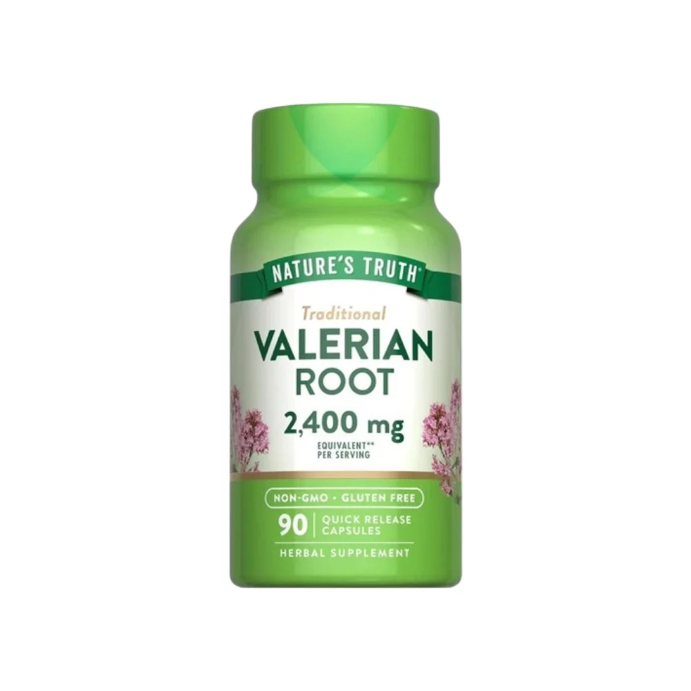 جذر الناردين 2400 مجم مكمل غذائي لدعم الاسترخاء والنوم الجيد من ناتشرز تروث- 90 كبسولة