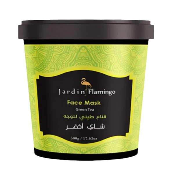 قناع طيني للوجه بالشاي الأخضر من جاردن فلامينجو - 500g