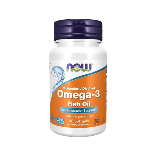 مكمل غذائي أوميغا 3 من ناو - 30 كبسولة هلامية