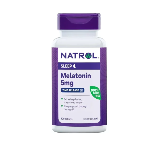 مكمل غذائي أقراص ميلاتونين 5 مجم من ناترول - 100 قرص