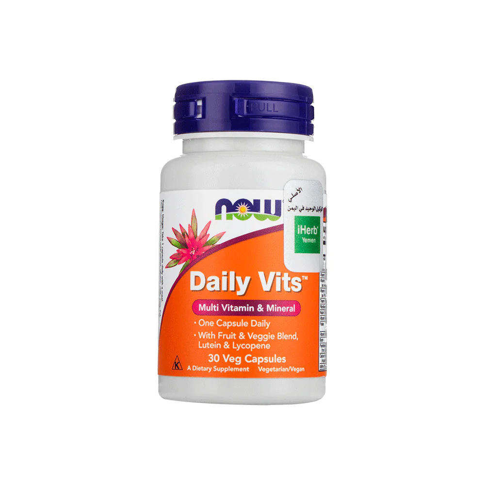 مكمل غذائي نباتي متعدد الفيتامينات والمعادن من ناو - 30 كبسولة
