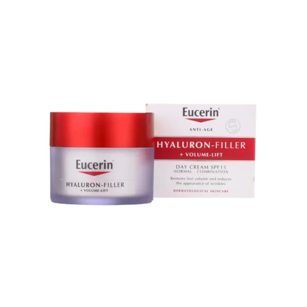 كريم نهاري بحمض الهيالورونيك بمعامل حماية 15 للبشرة المختلطة والعادية من يوسرين - 50 مل