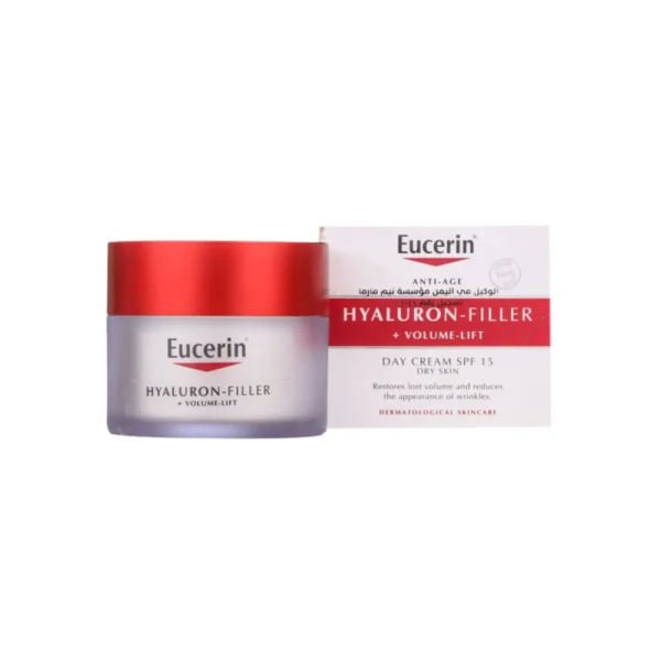 كريم نهاري بحمض الهيالورونيك بمعامل حماية 15 للبشرة الجافة من يوسرين - 50 مل