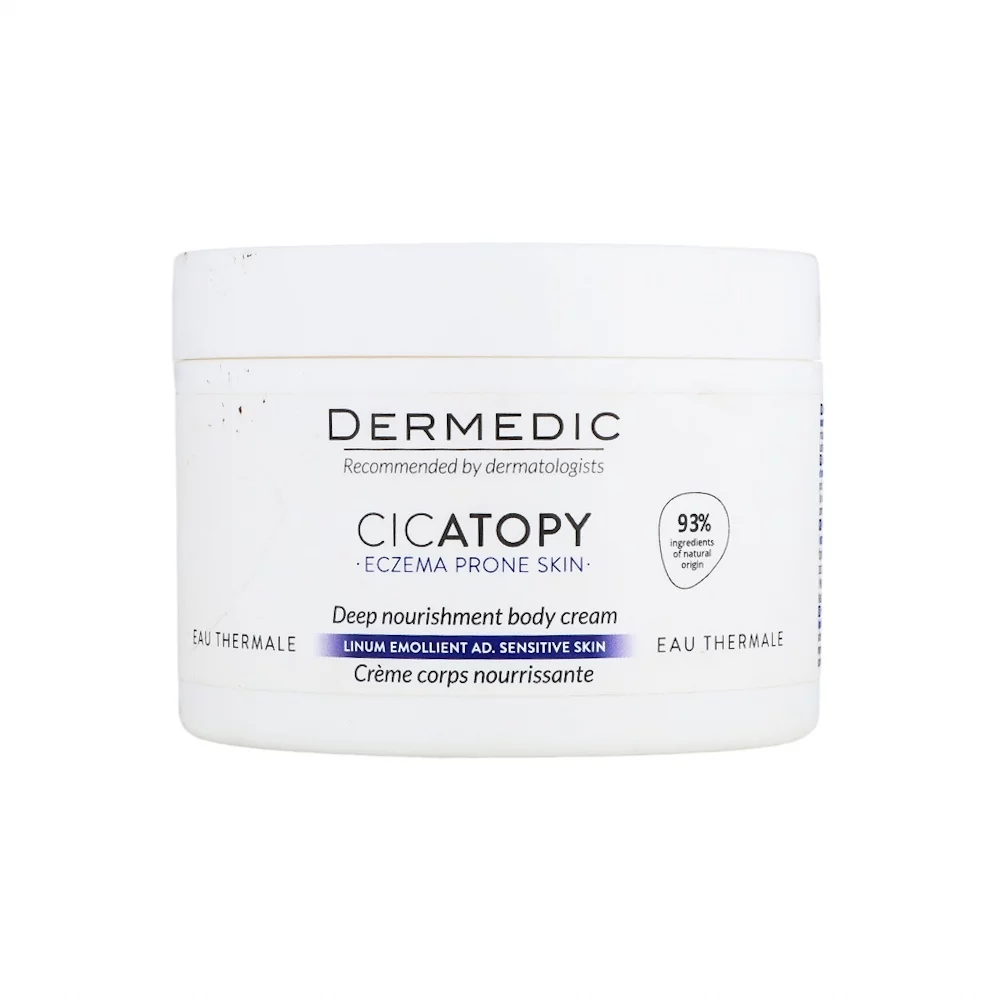 كريم سيكاتوبي مغذي للجسم للبشرة الحساسة المصابة بالإكزيما من ديرميديك - 225 مل