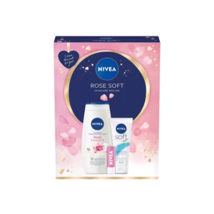 مجموعة العناية بالبشرة روز سوفت من نيفيا - 3 قطع