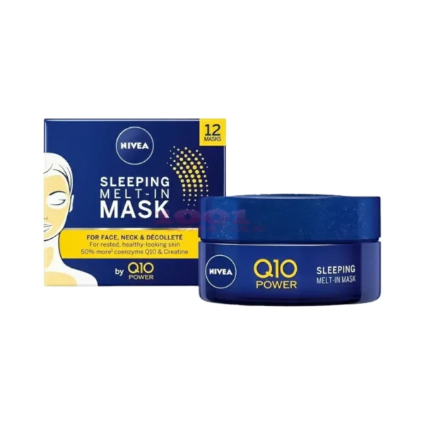 قناع ليلي كرياتين و Q10 كريمي من نيفيا - 50 مل