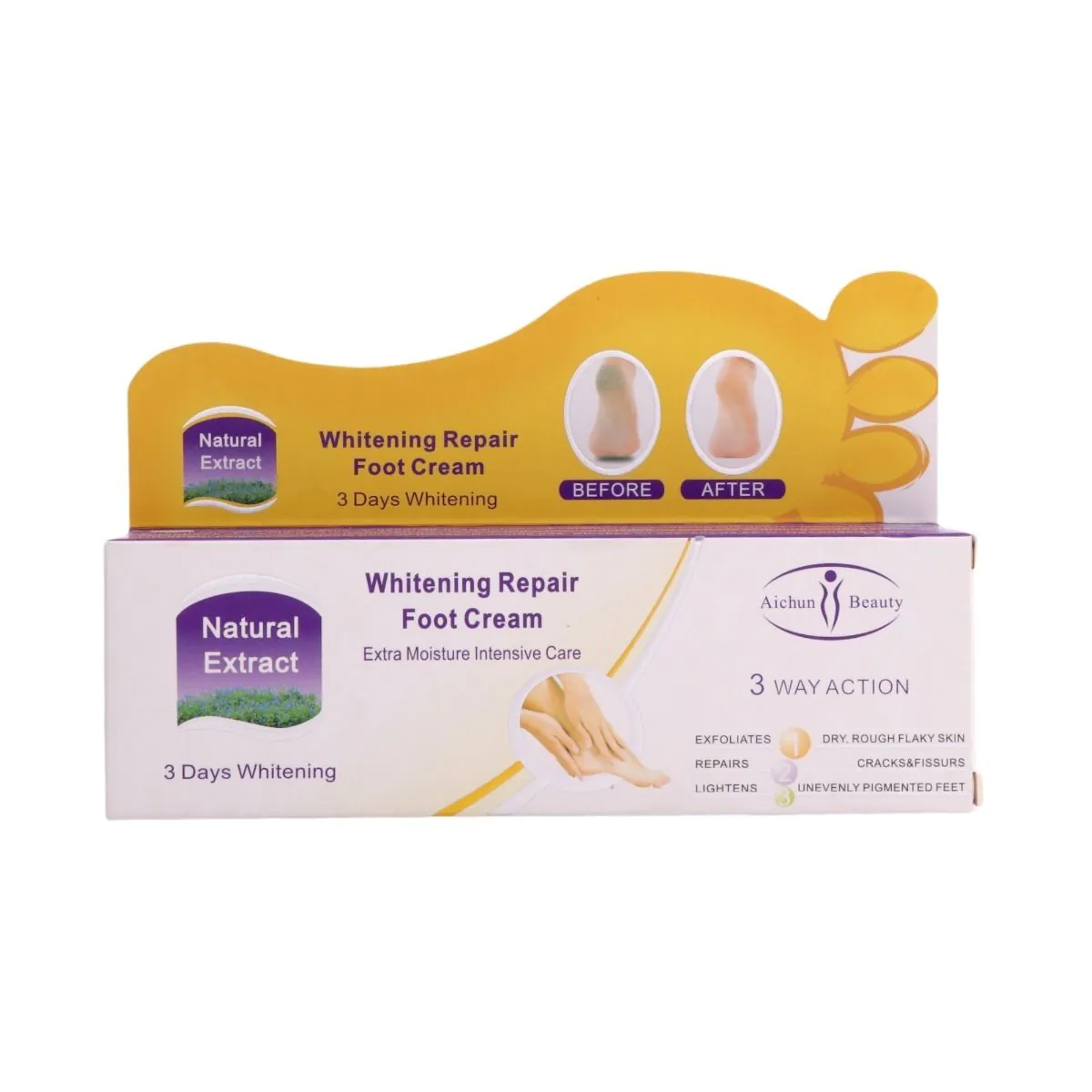 كريم للعناية و تبيض القدم بخلاصة اللافند من آيشون بيوتي - 100 مل - الصورة 2