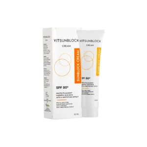 كريم فيتا سن بلوك واقي شمسي SPF 80+ لكل انواع البشرة من فيت - 60 مل