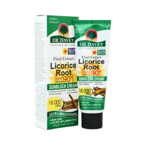 9 كريم واقي شمس بعامل حماية +spf90 بخلاصة عرق السوس من دكتور ديفي - 100g