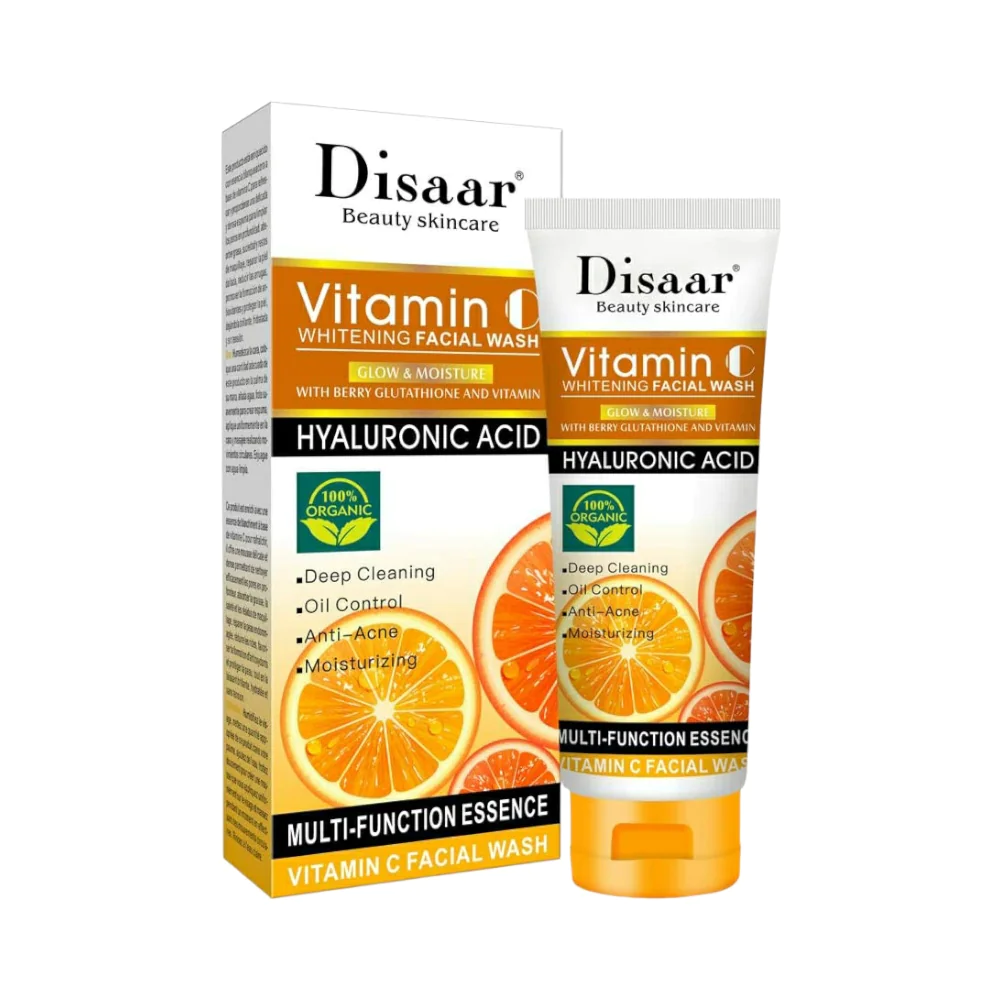 غسول وجه بفيتامين سي وحمض الهيالورونيك من ديسار - 100g