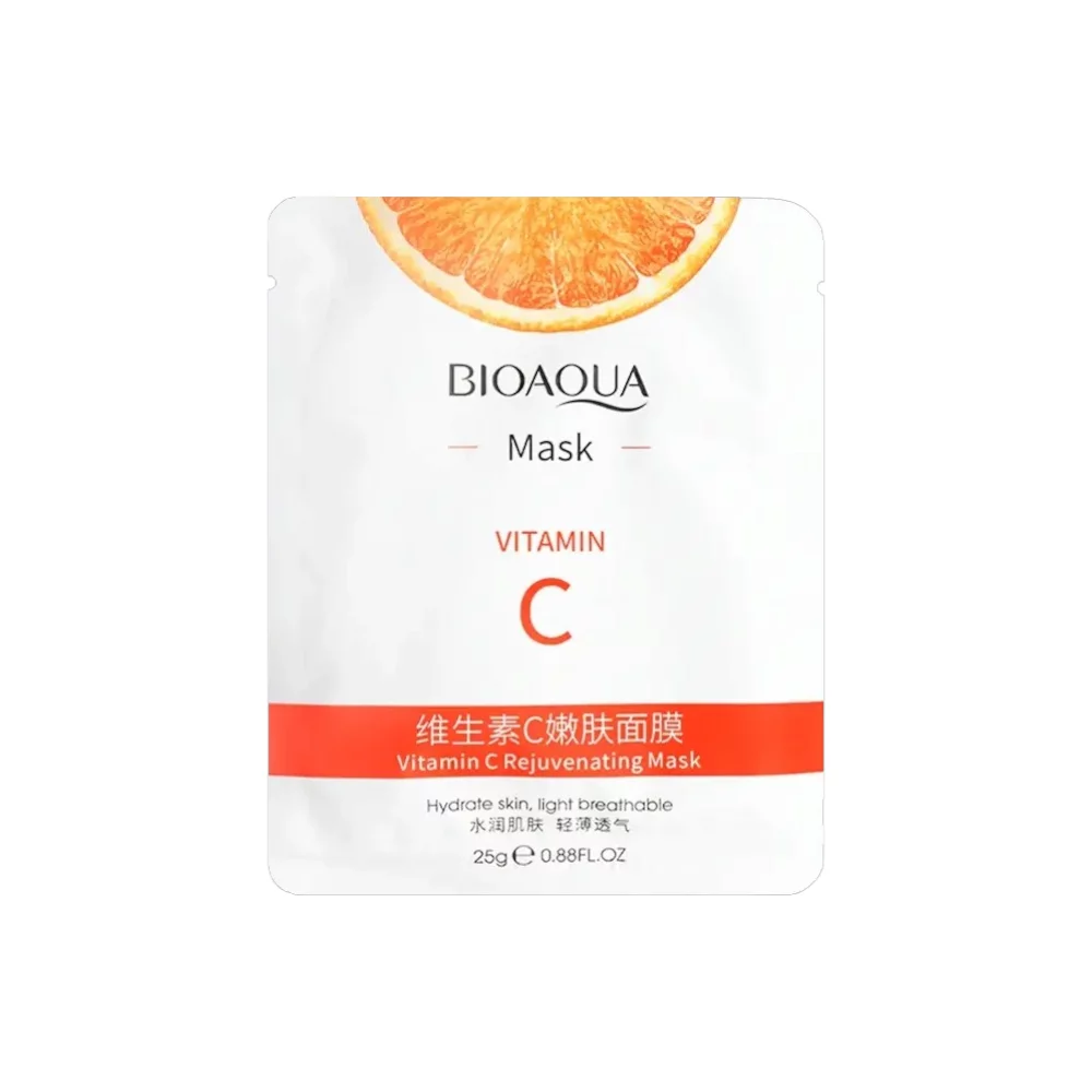 قناع وجه لتفتيح و ترطيب البشرة بخلاصة فيتامين سي من بيواكوا - 25 جم