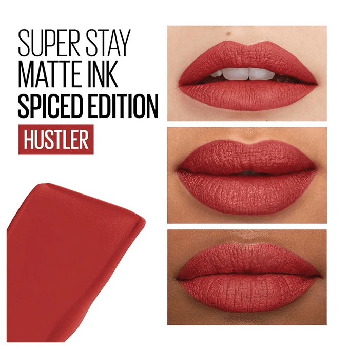 أحمر شفاه روج سائل سوبر ستاي مات اينك من ميبيلين نيويورك -HUSTLER335 - الصورة 2