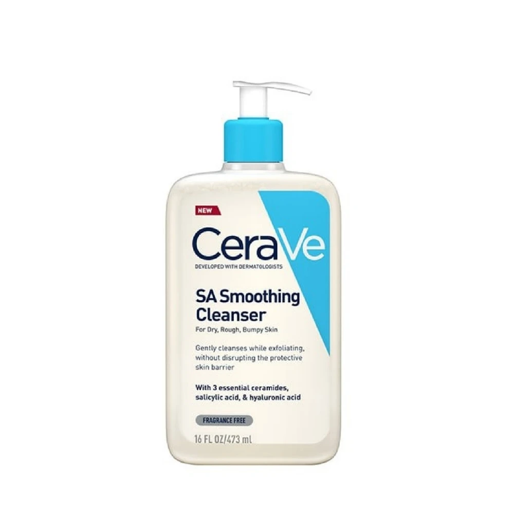 غسول منظف و مقشر للوجه للبشرة الجافة إلى الخشنة من سيرافي -473مل