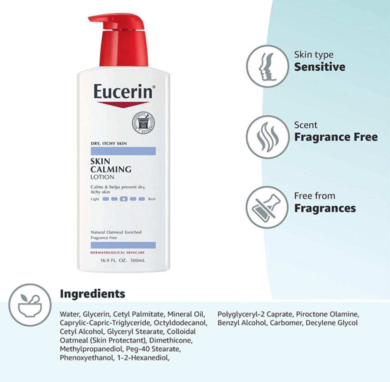 لوشن مهدئ للبشرة الجافة والمصابة بالحكة من يوسرين-500مل - الصورة 4