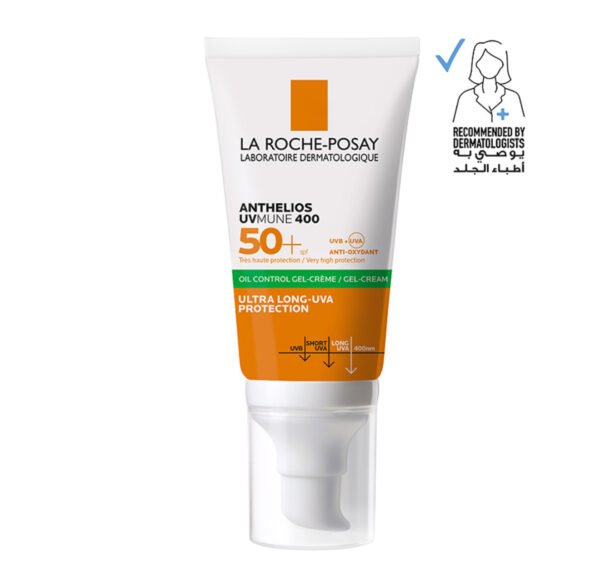 كريم جل واقي شمس انثيليوس للبشرة الدهنية بعامل حماية +50 من لاروش بوزيه-50مل