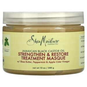 ماسك معالج الشعر بزيت الخروع الجامايكي الأسود من شيا مويستشر-326g