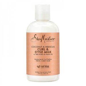 كريم حليب تصفيف وتجعيد الشعر بجوز الهند والكركديه من شيا مويستشر-237مل