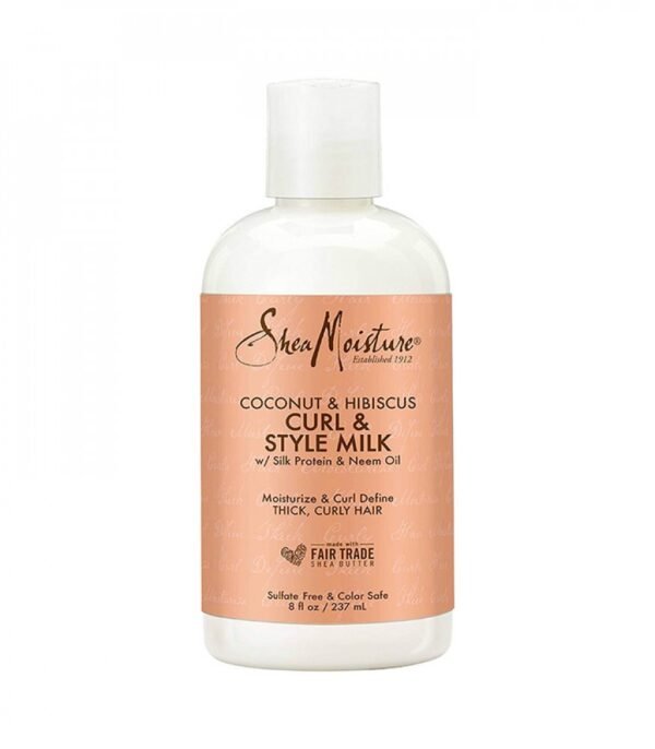 كريم حليب تصفيف وتجعيد الشعر بجوز الهند والكركديه من شيا مويستشر-237مل