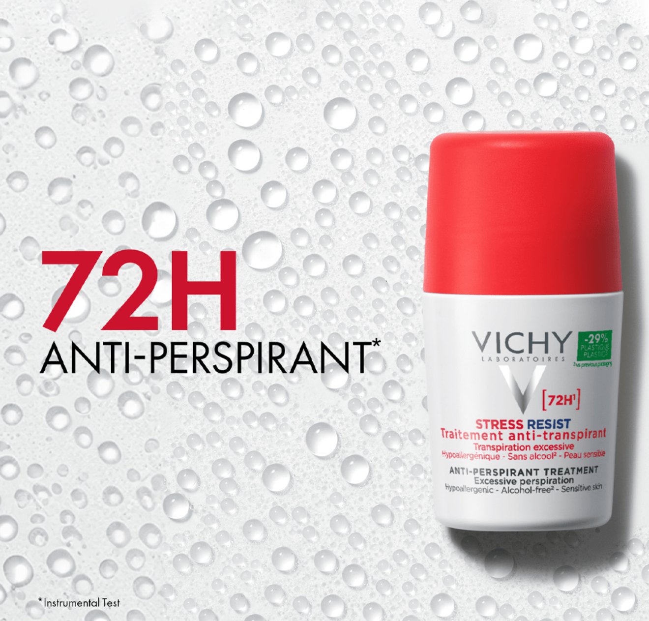 مزيل العرق المفرط رول 72 ساعة من فيتشي-50مل - الصورة 2