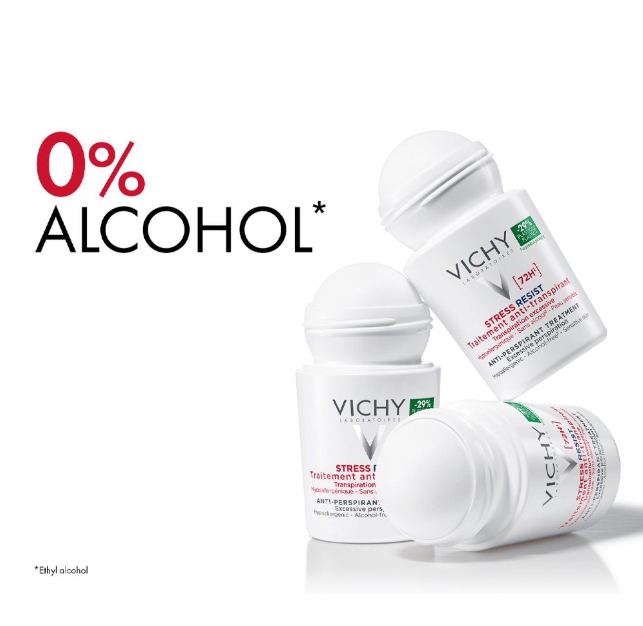 مزيل العرق المفرط رول 72 ساعة من فيتشي-50مل - الصورة 3