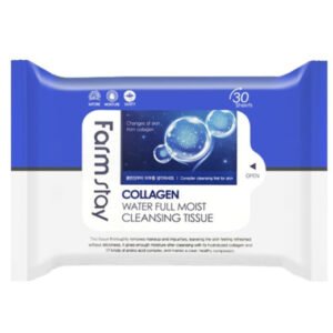 مناديل مزيل مكياج مرطبة بالكولاجين  من فارم ستاي-30 منديل