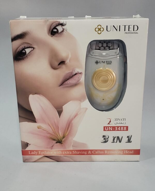 آلة ازالة شعر نسائية 3 رؤوس UN-3488 من يونايتد بروفيشنال
