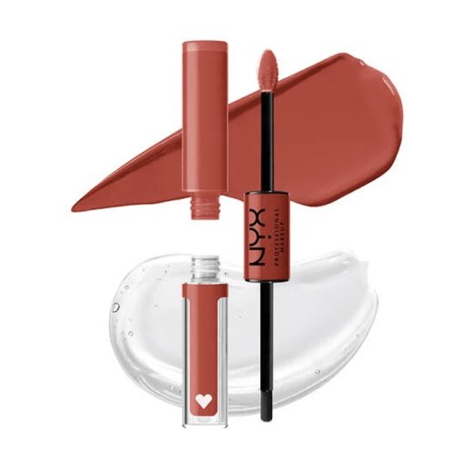 أحمر شفاه روج سائل مع ملمع شفاه فائق اللمعان من نيكس -درجة لايف قولز