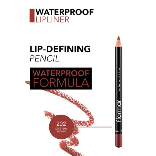 قلم تحديد شفاه مقاوم للماء من فلورمار- رقم 202