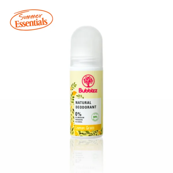 مزيل العرق الطبيعي بالعشب الليموني من بابلز - 80 مل