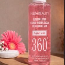 ماء الورد تونر منفخ ومورد للوجه  من هدى بيوتي - 500 مل