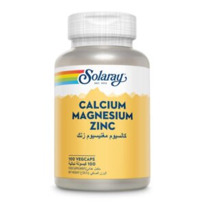 مكمل الكالسيوم والمغنيسيوم والزنك من سولاراي-100 كبسوله