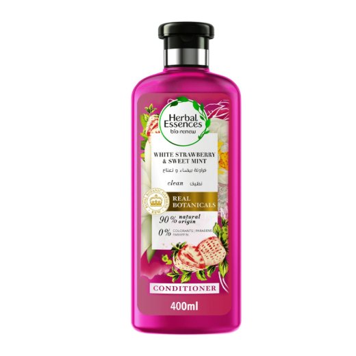 بلسم تنظيف الشعر بالفراولة البيضاء والنعناع من هيربال -400مل