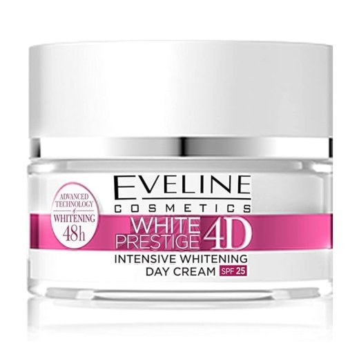 كريم وايت برستيج 4D  لتفتيح البشرة مع 25%حماية من الشمس من ايفلين -50 مل