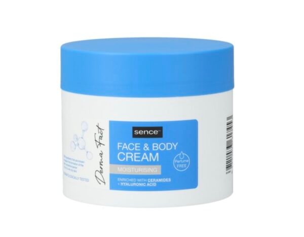 كريم ديرما فاكت الأوروبي لترطيب الوجه والجسم من سينس -300 مل