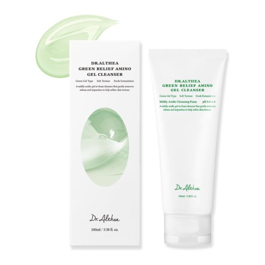 غسول وجه منظف جل أميني جرين ريليف من دكتور الثيا-100مل