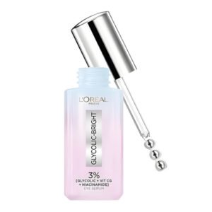 سيروم العين لتفتيح الهالات بحمض الجليكوليك 3% + فيتامين C + نياسيناميد من لوريال باريس - 20 مل