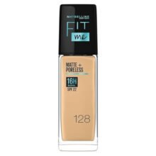 كريم أساس فيت مي مات+بورليس 16 ساعة بتركيبة مطفية وخالية من اللمعان مع SPF22 من ميبلين - درجة 128