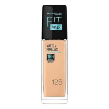 كريم أساس فيت مي مات+بورليس 16 ساعة بتركيبة مطفية وخالية من اللمعان مع SPF22 من ميبلين - درجة 125