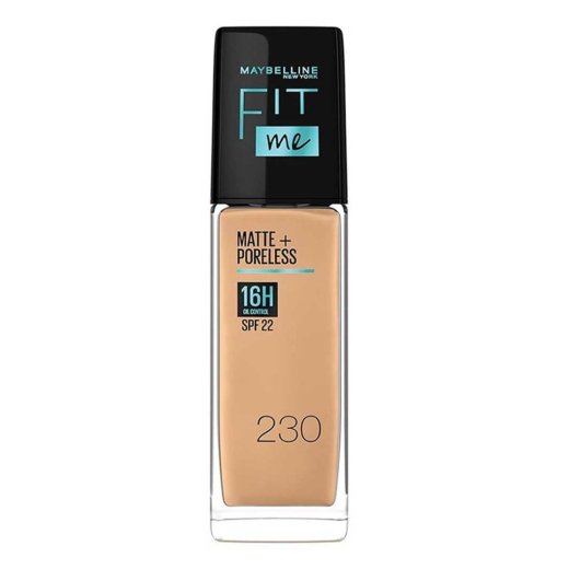 كريم أساس فيت مي مات+بورليس 16 ساعة  بتركيبة مطفية وخالية من اللمعان مع SPF22 من ميبلين - درجة 230