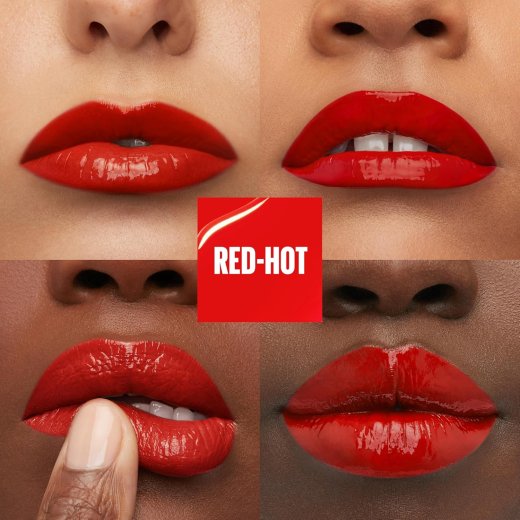 أحمر شفاه سائل سوبر ستاي فينيل انك من ميبلين -RED HOT 25 - الصورة 2