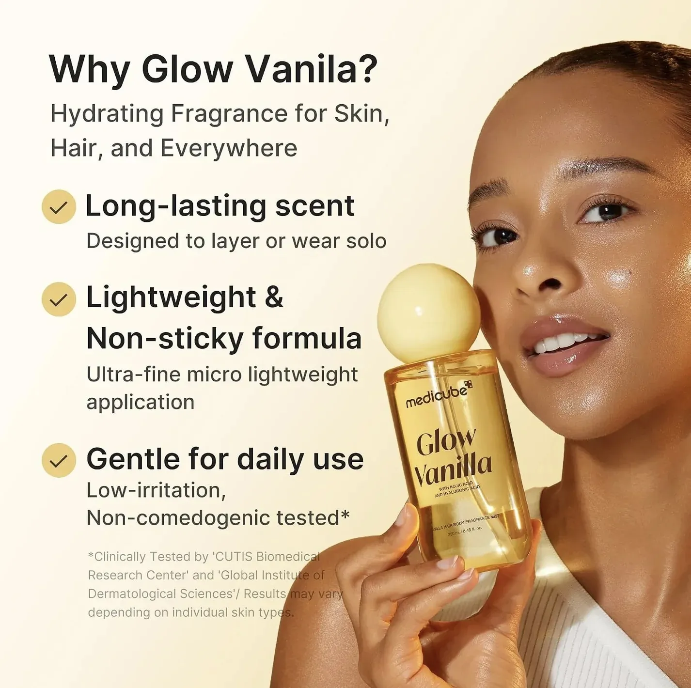 معطر للشعر والجسم بالمسك والفانيلا من ميديكيوب -250مل - الصورة 2